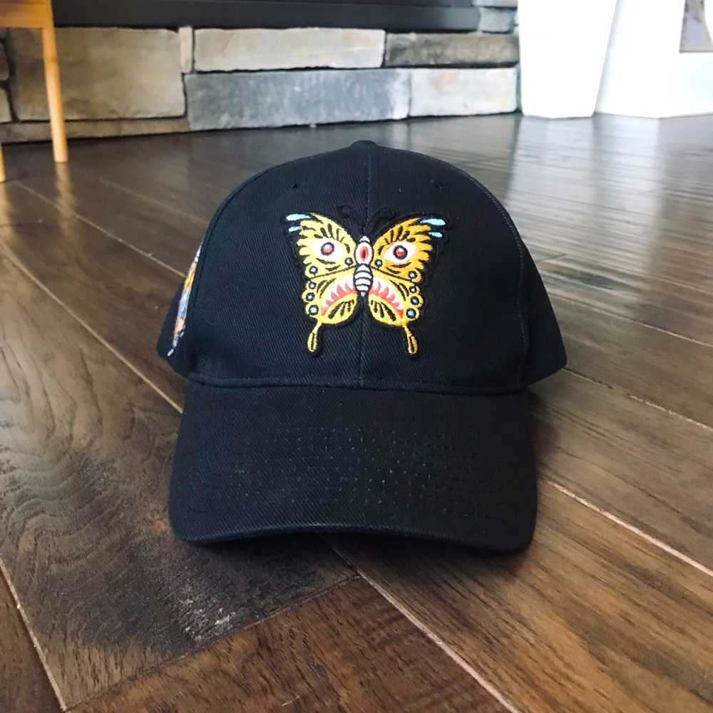 MOTHER Embroidered Butterfly Patch Hat